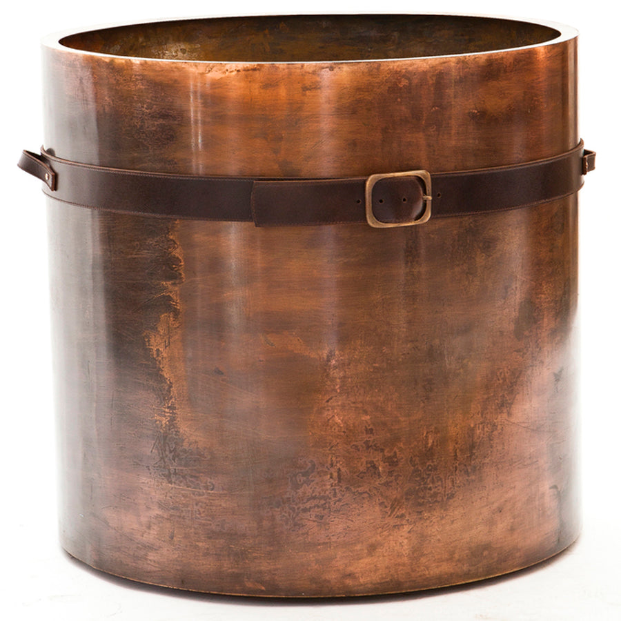Antique Copper Belted Planter Various sizes - Egg Designs