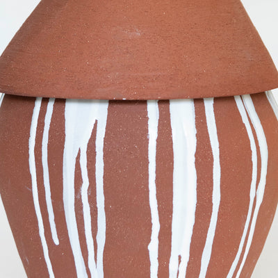 Gazella Sculpture #2 – Terracotta Clay with White Glaze