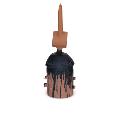 Gazella Sculpture #1 – Terracotta Clay with Black Glaze