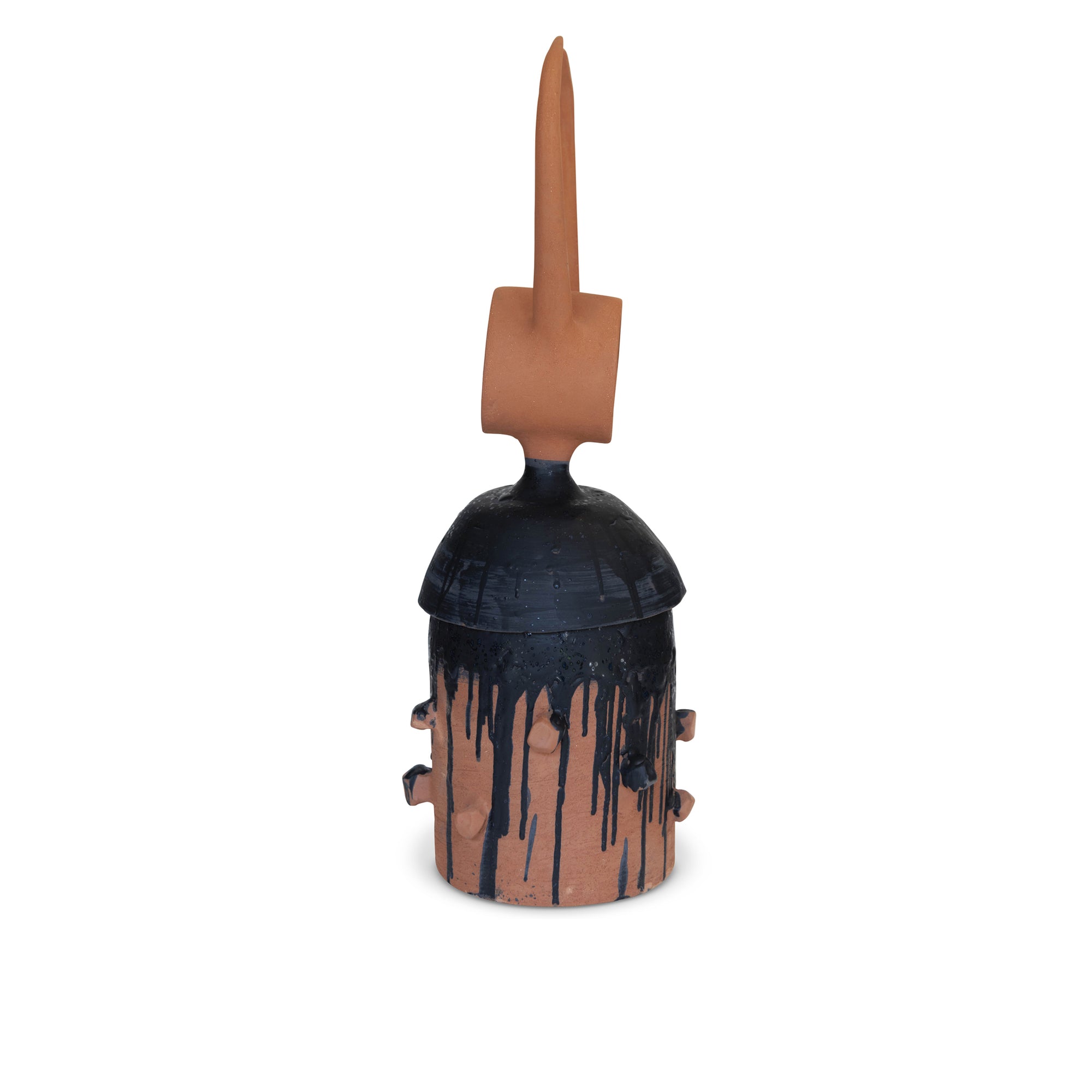 Gazella Sculpture #1 – Terracotta Clay with Black Glaze