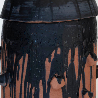 Gazella Sculpture #1 – Terracotta Clay with Black Glaze