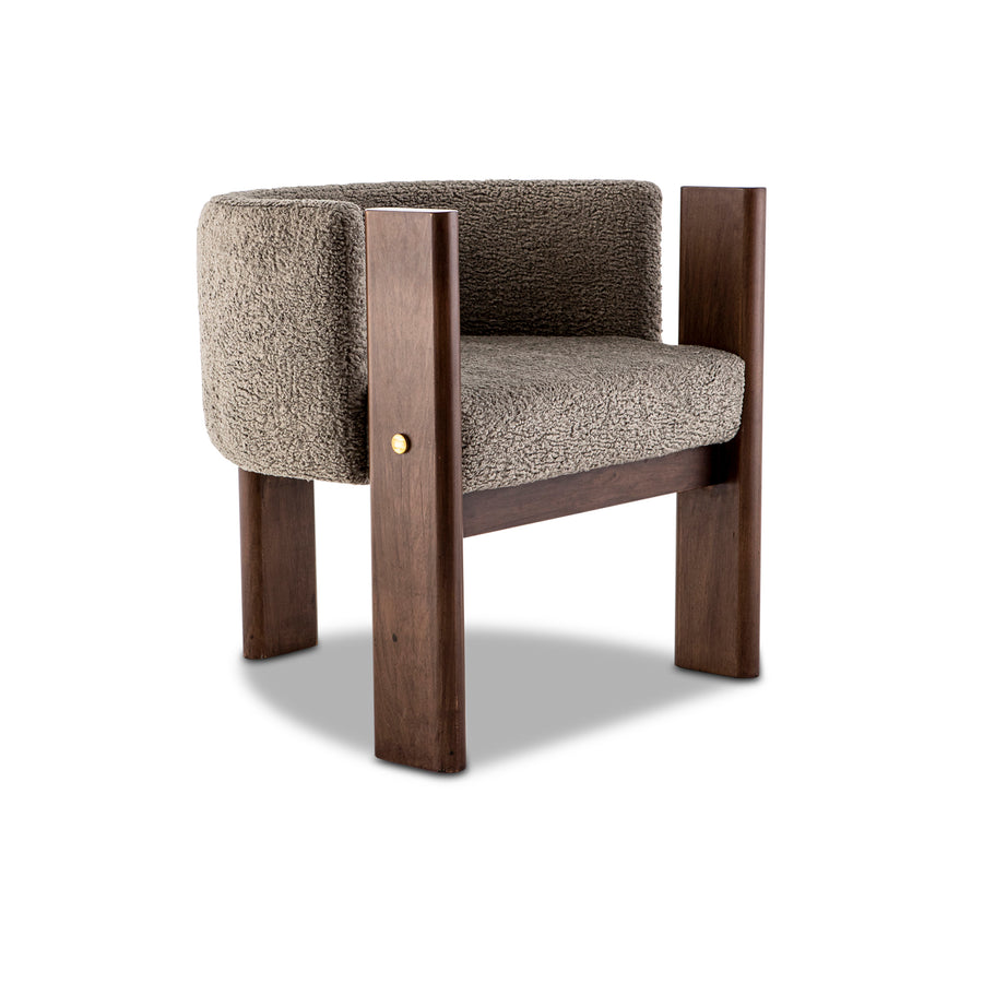 Malta Boucle Dining Chair - Egg Designs