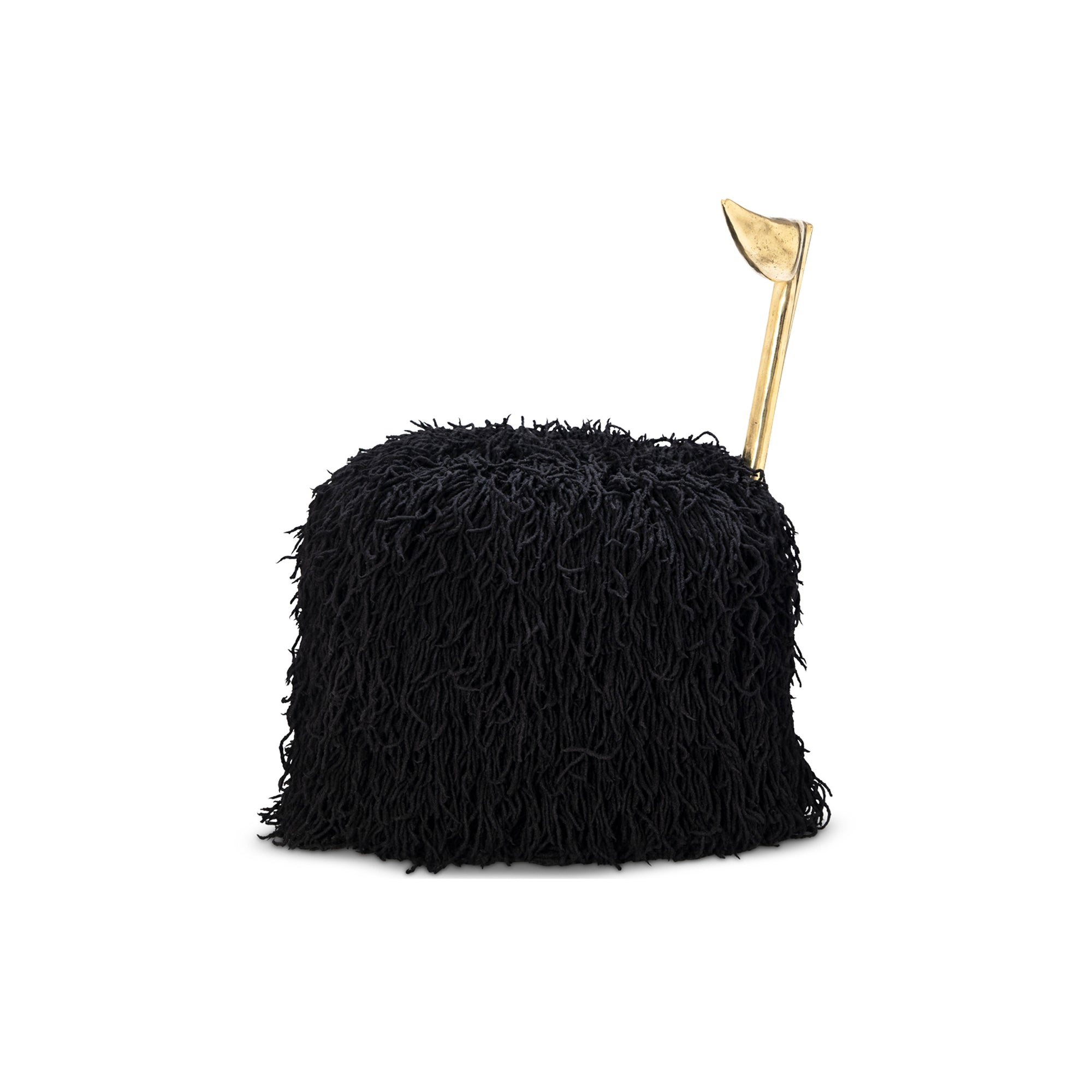 Strelitzia Black Shaggy Dining Chair - Egg Designs