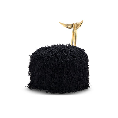 Strelitzia Black Shaggy Dining Chair - Egg Designs