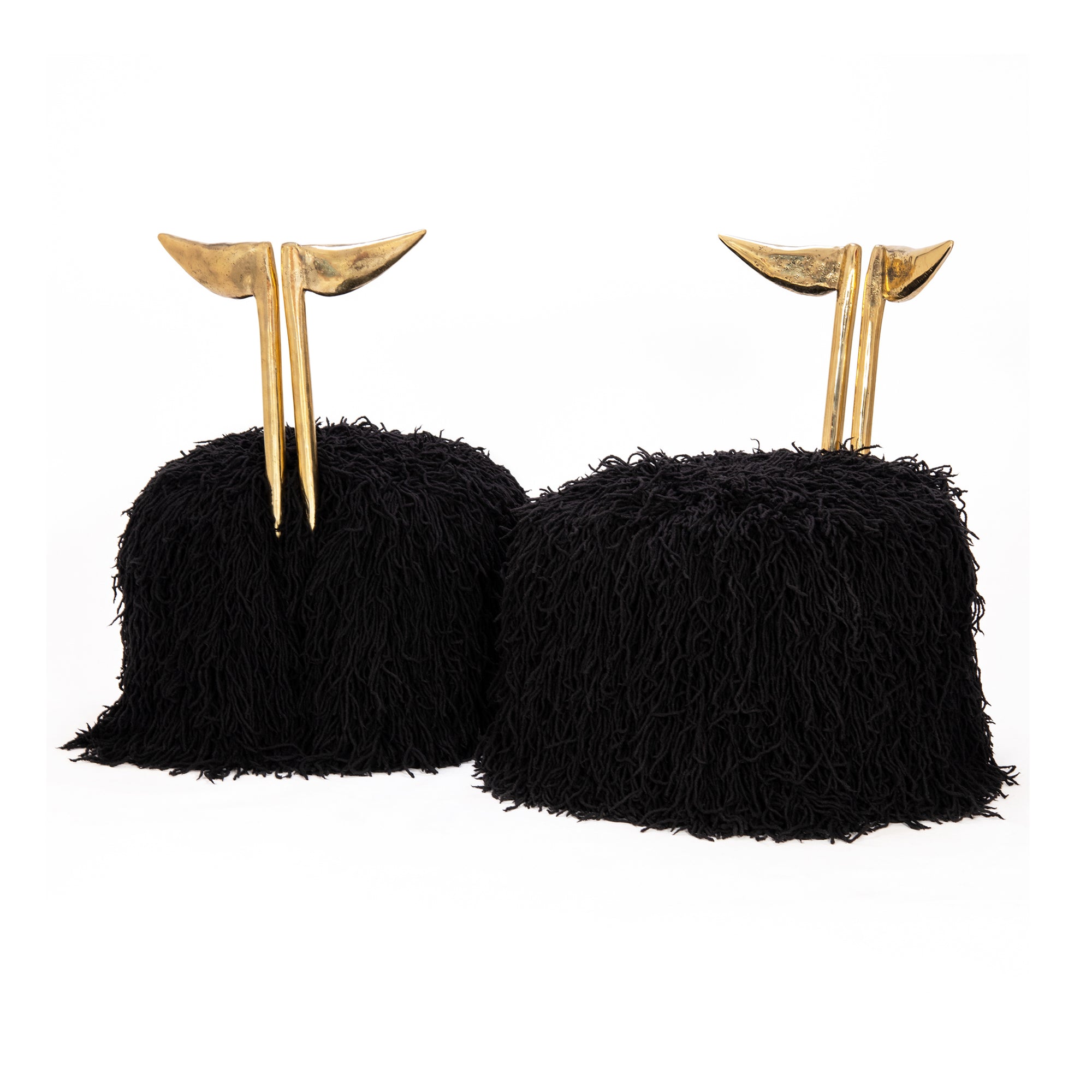 Strelitzia Black Shaggy Dining Chair - Egg Designs