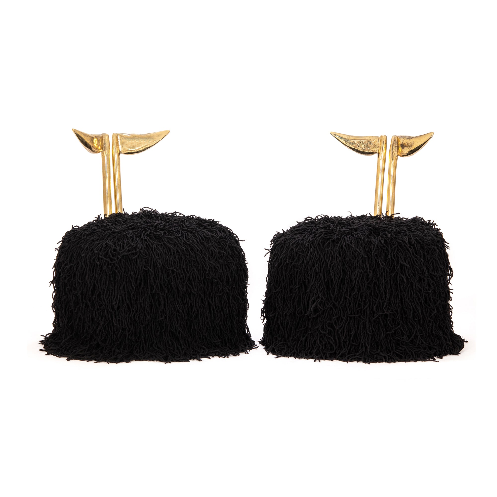 Strelitzia Black Shaggy Dining Chair - Egg Designs