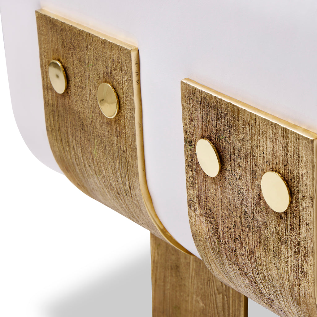Primal Lounge chair White Leather - Egg Designs