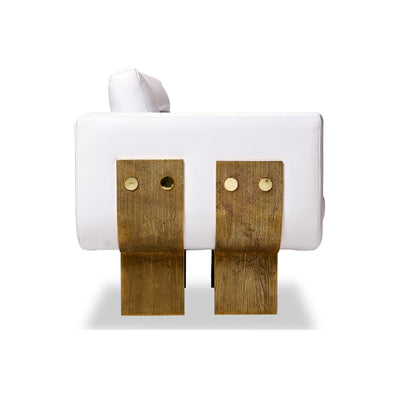 Primal Lounge chair White Leather - Egg Designs