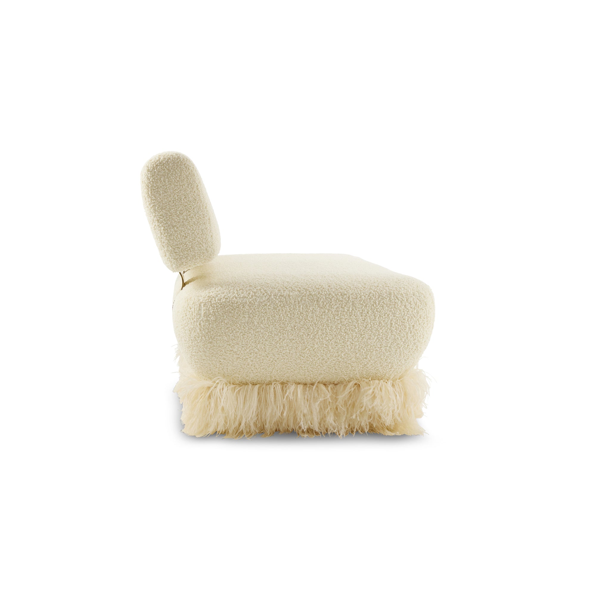 Ostrich Fluff Sofa Boucle' Cream