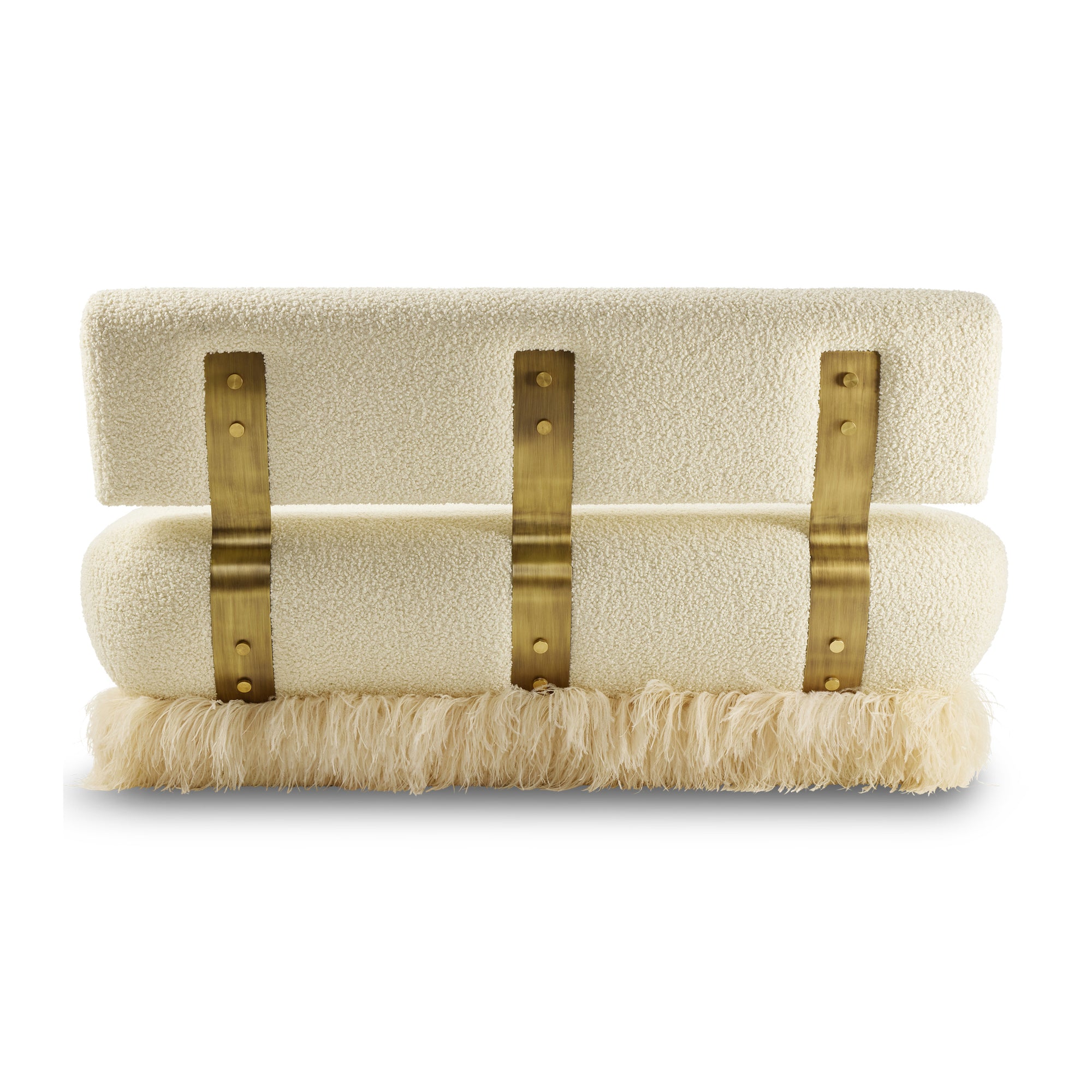 Ostrich Fluff Sofa Boucle' Cream