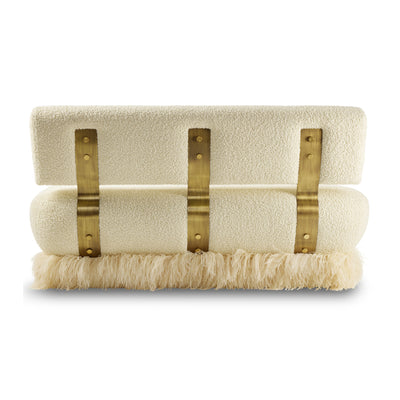 Ostrich Fluff Sofa Boucle' Cream