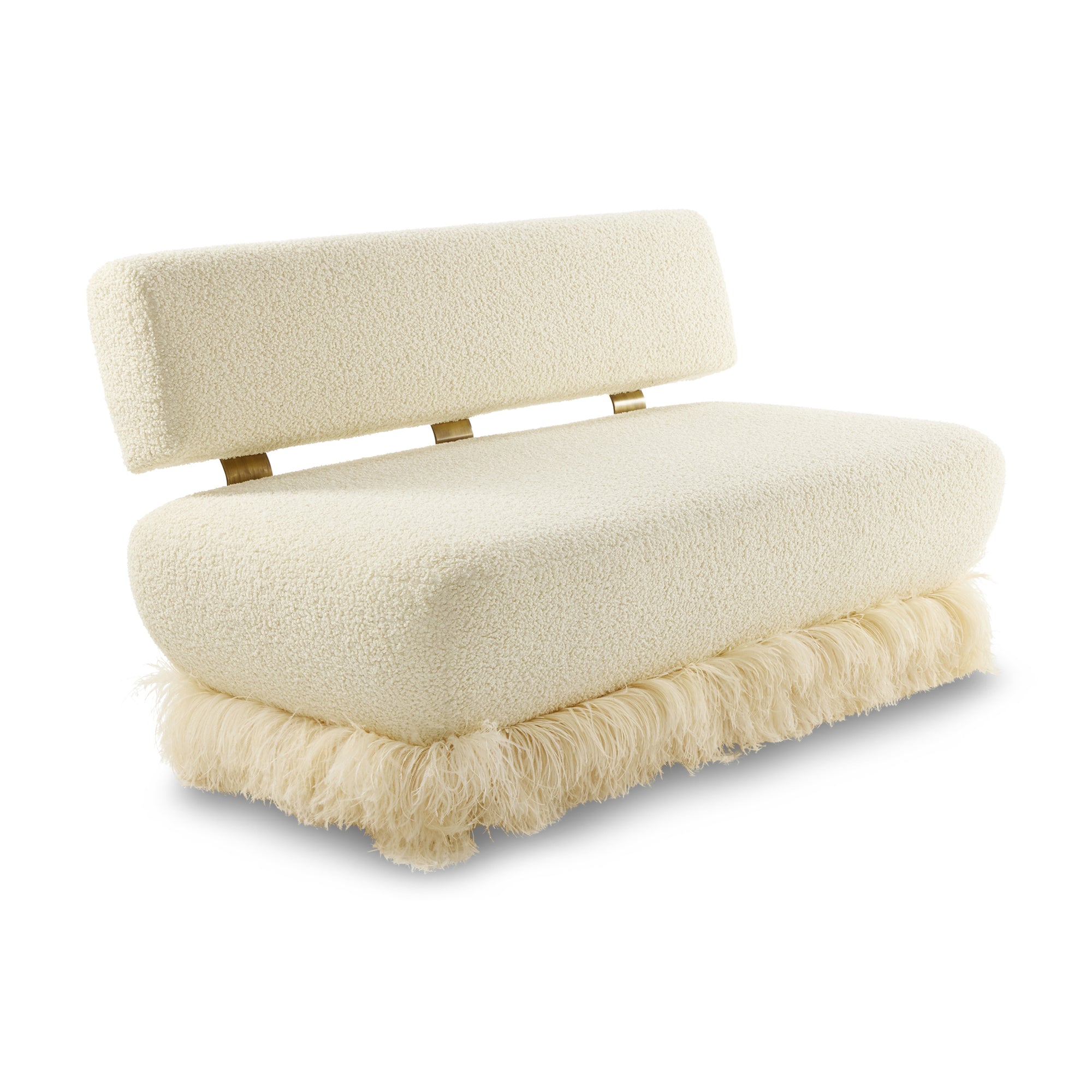 Ostrich Fluff Sofa Boucle' Cream