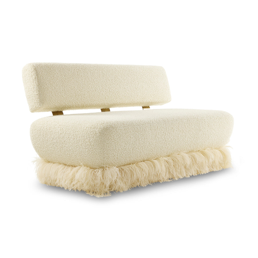 Ostrich Fluff Sofa Boucle' Cream