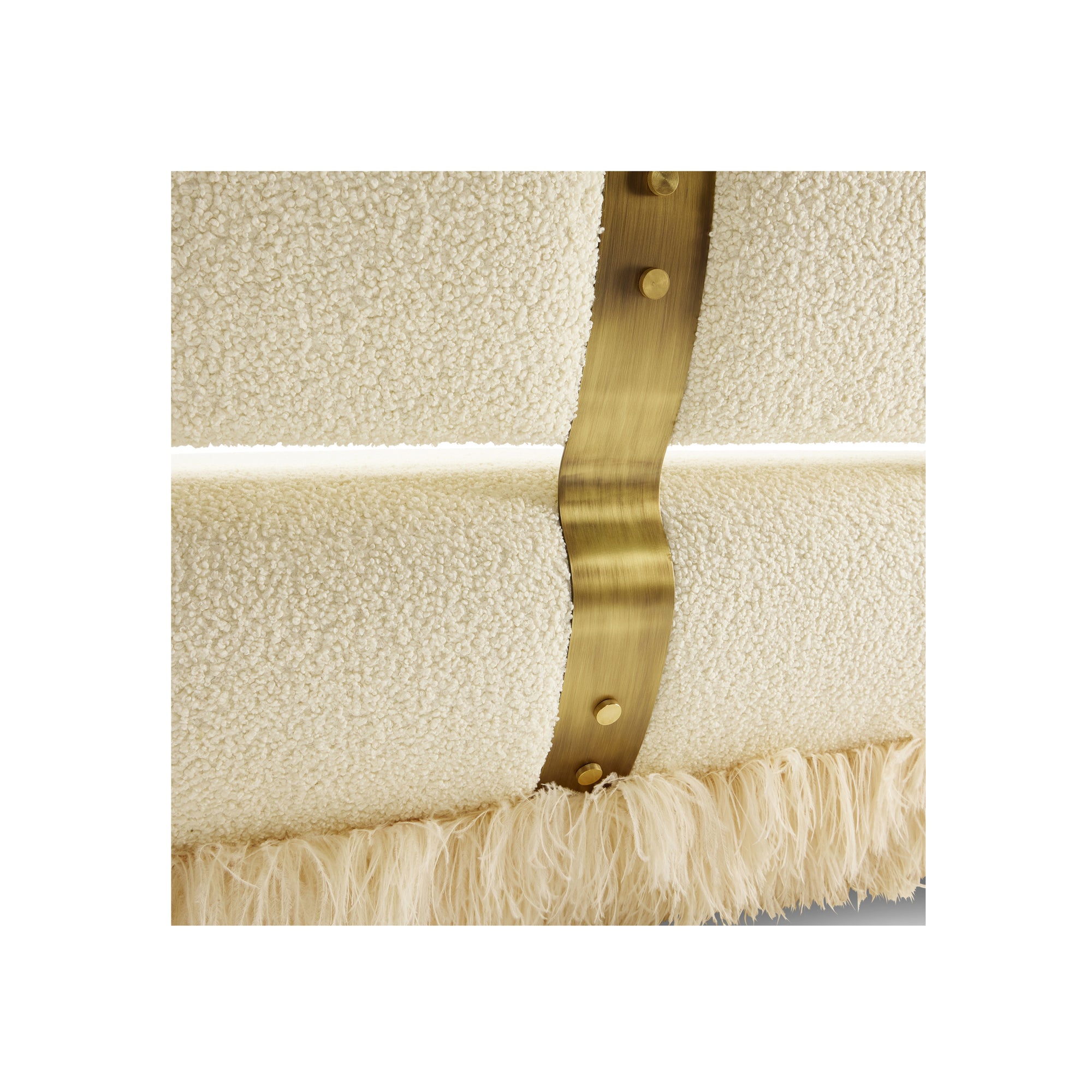 Ostrich Fluff Sofa Boucle' Cream