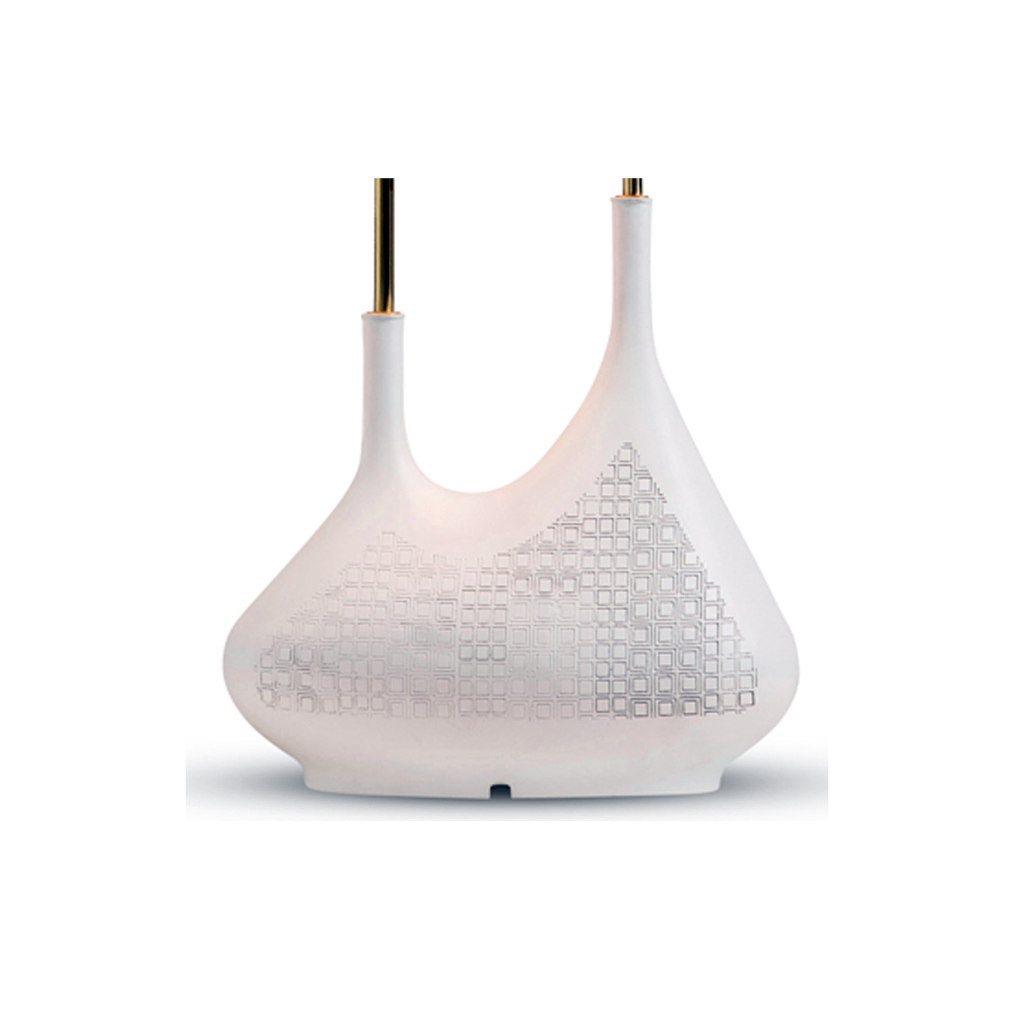 Pod Double Table Lamp White