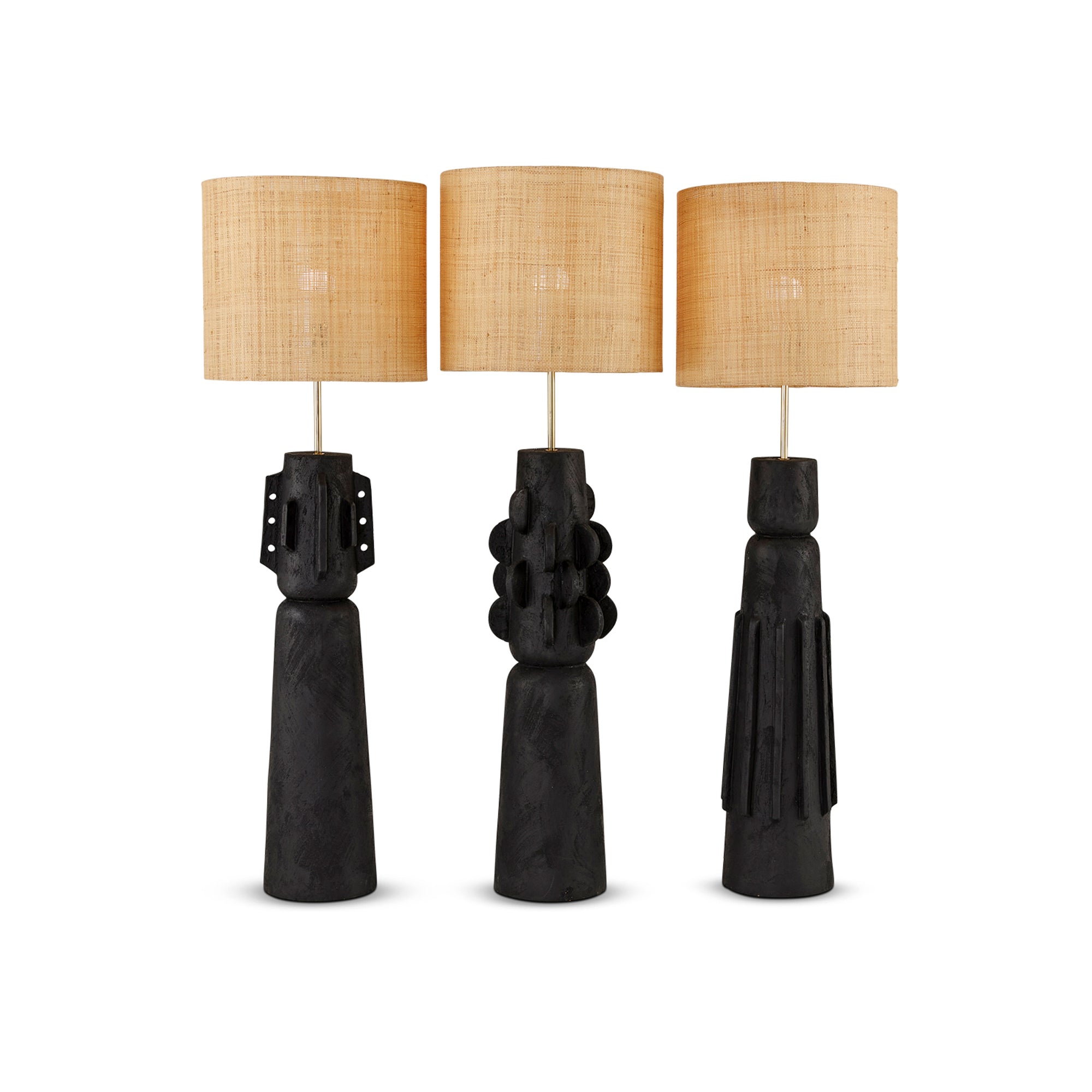 Totem #2 Table Lamp Black - Egg Designs