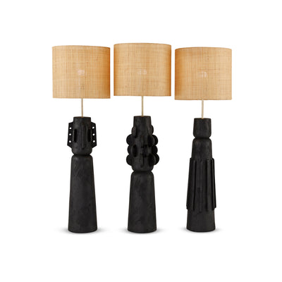 Totem #2 Table Lamp Black - Egg Designs