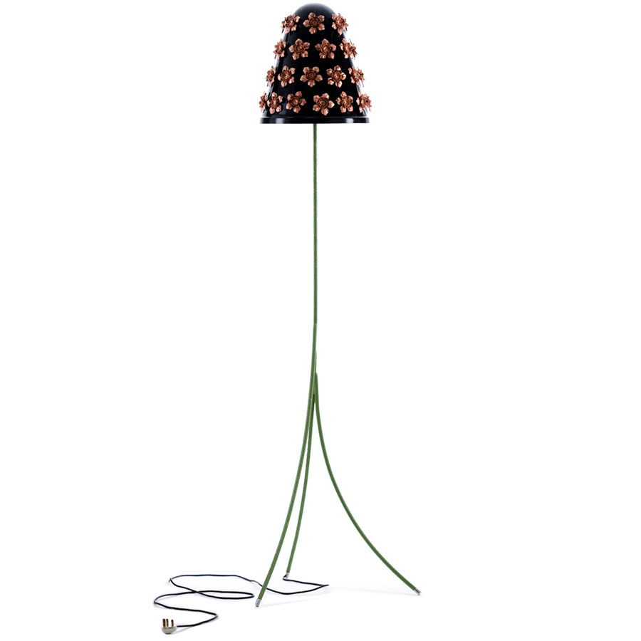 Rosette Tripod Standing Floor Lamp - Egg Designs