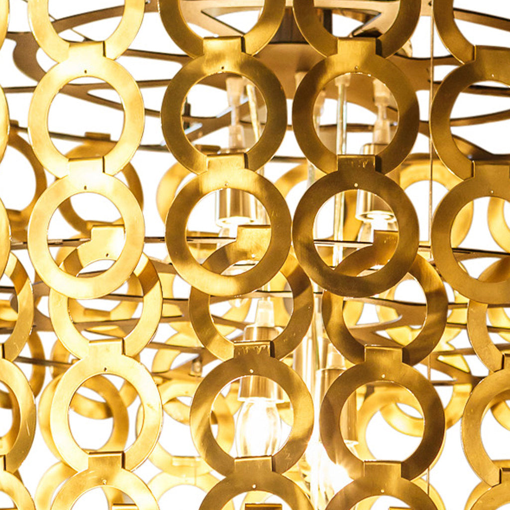 Surilight Copper & Recycled Glass Chandelier - Egg Designs