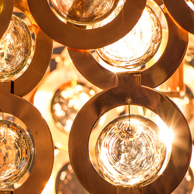 Surilight Copper & Recycled Glass Chandelier - Egg Designs